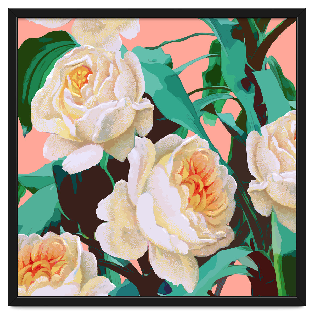 Tropical & White Blossom