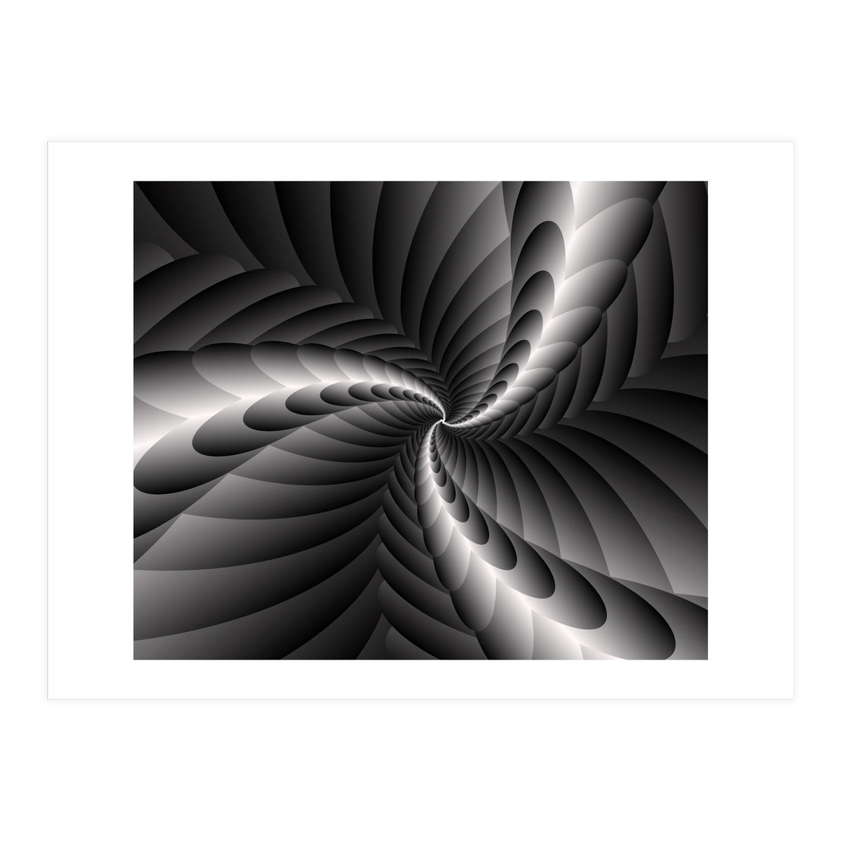 Black & White Fractal (Print Only)