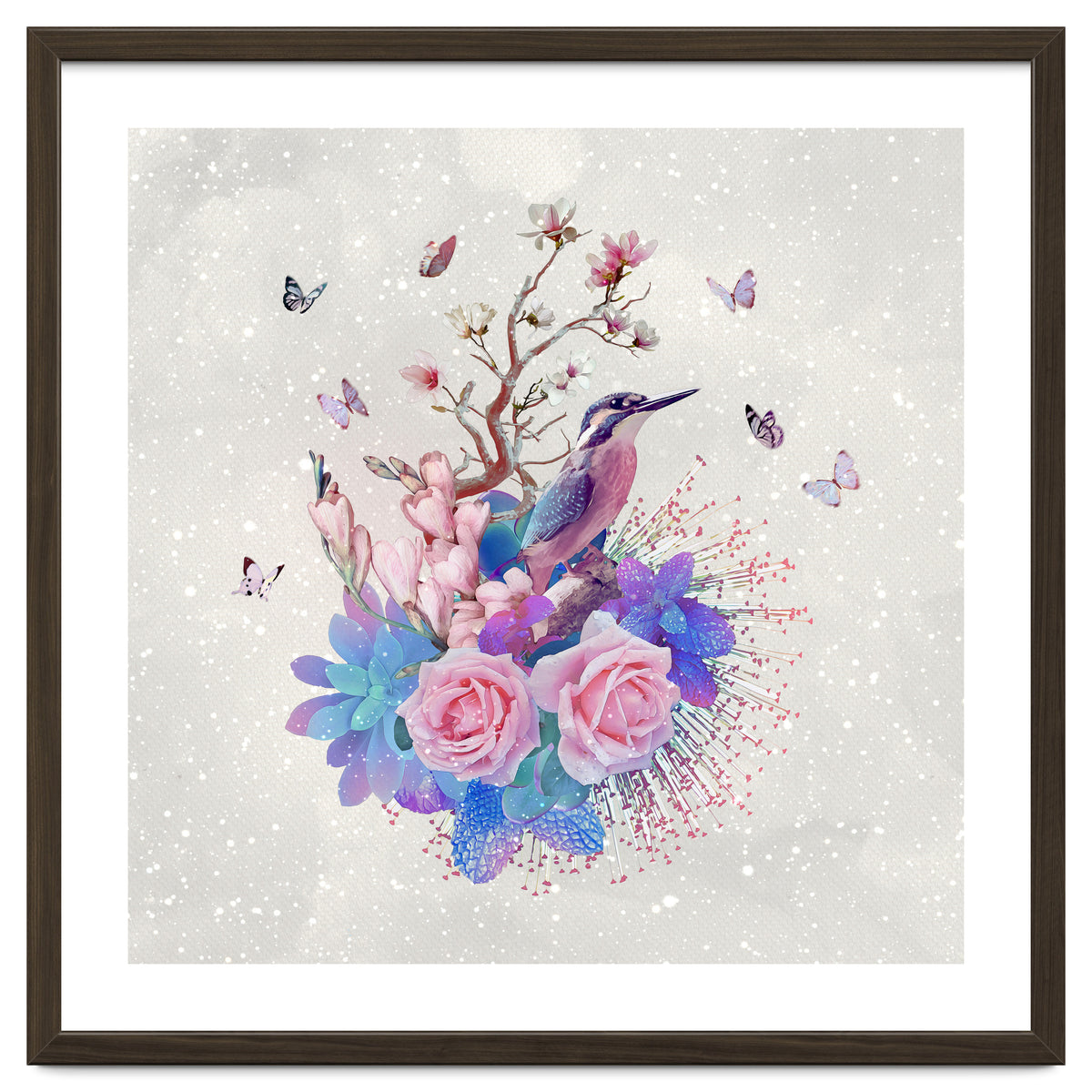 Floral Alcedo Atthis