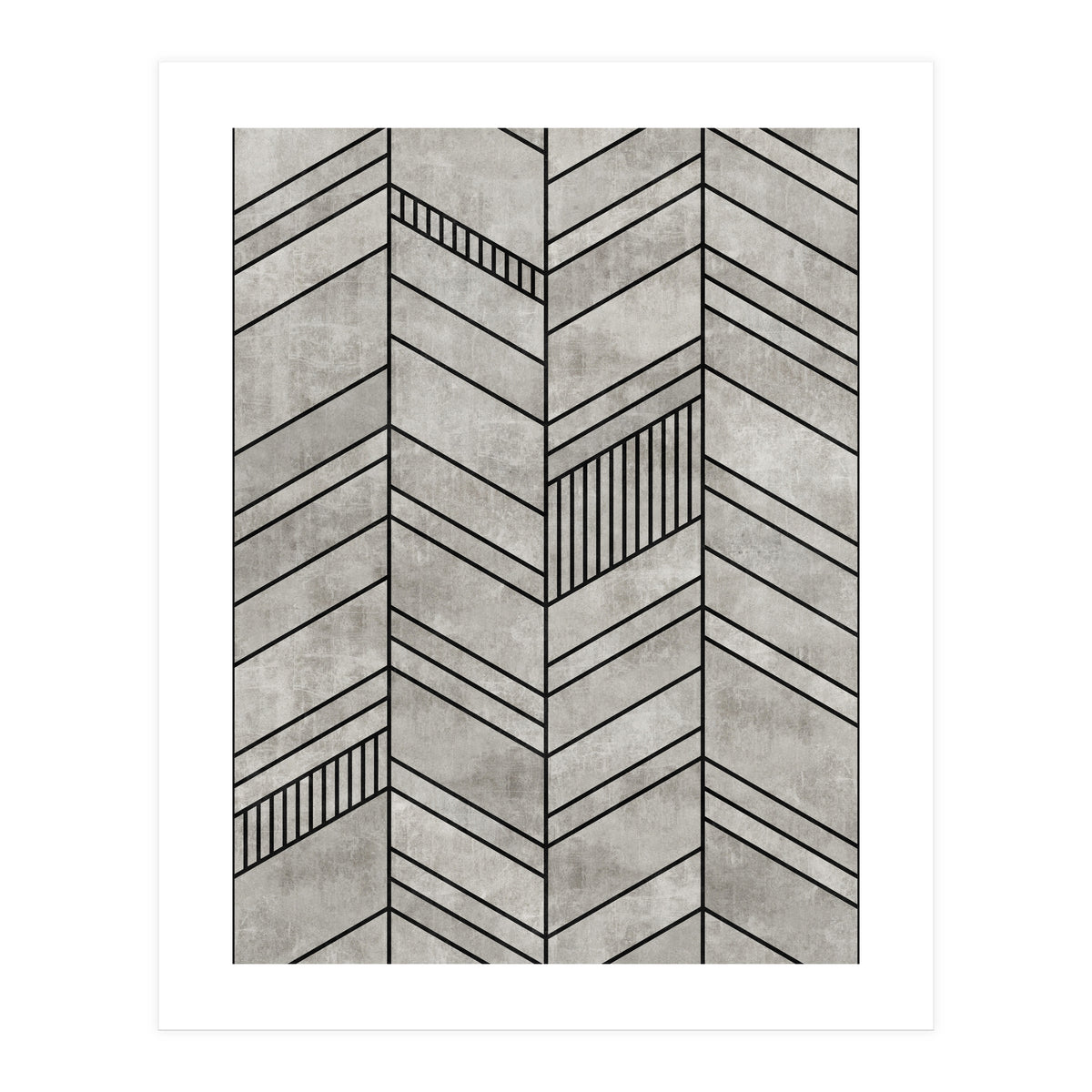 Concrete Chevron Pattern (Print Only)