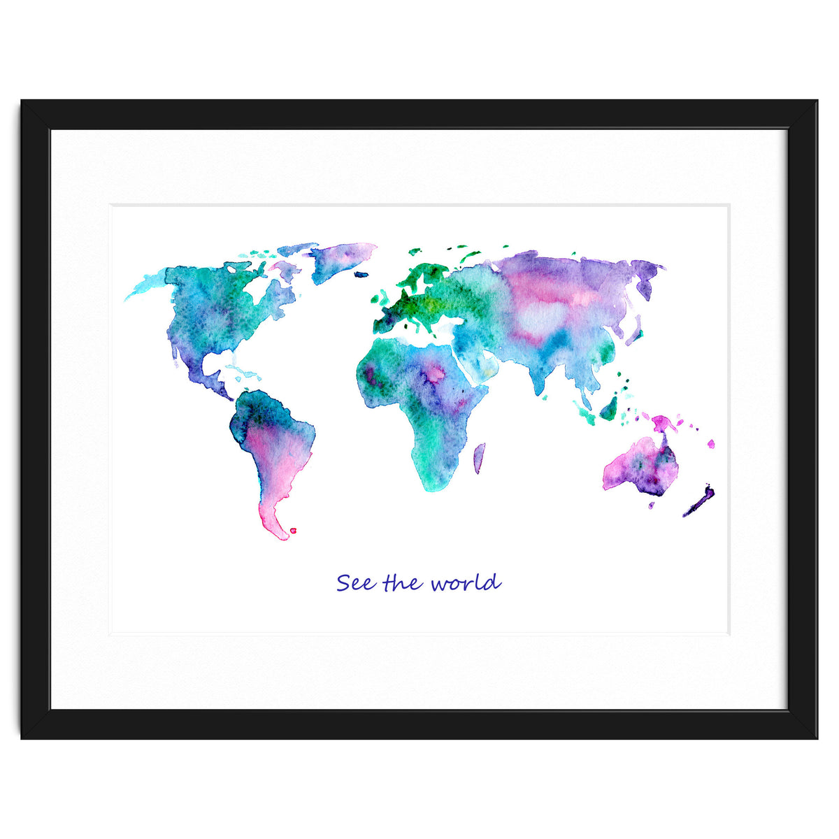 See the world || watercolor