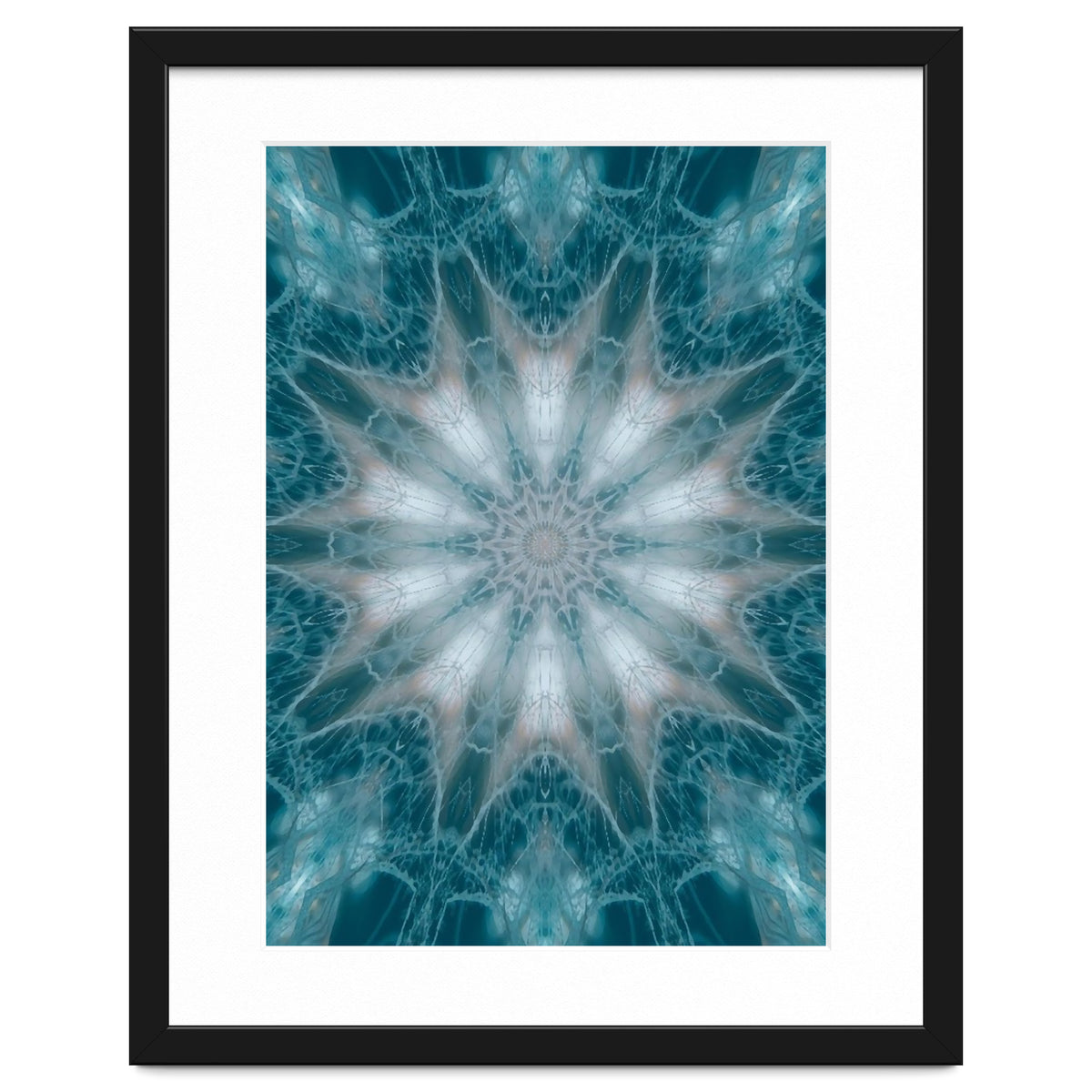 Mandala - Green, White, Rose