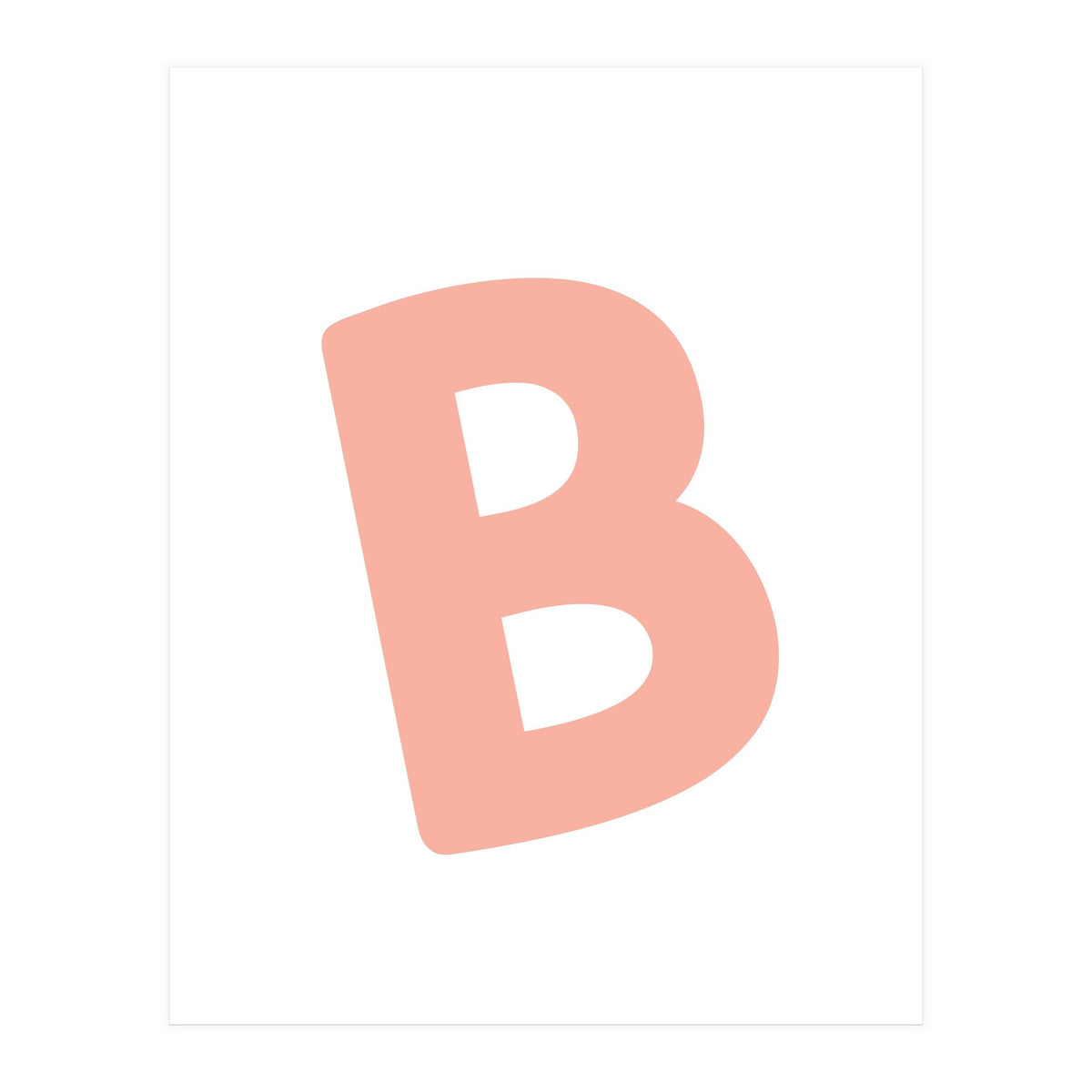 Initial Name Letter B (Print Only)