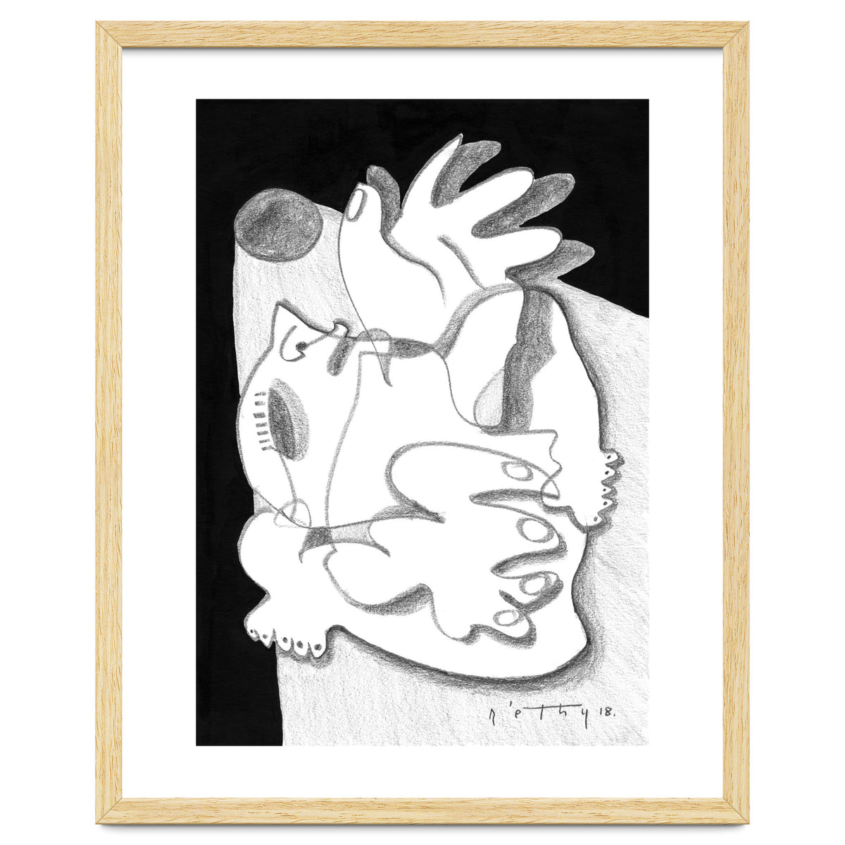 Dying in the Spotlight - b&w