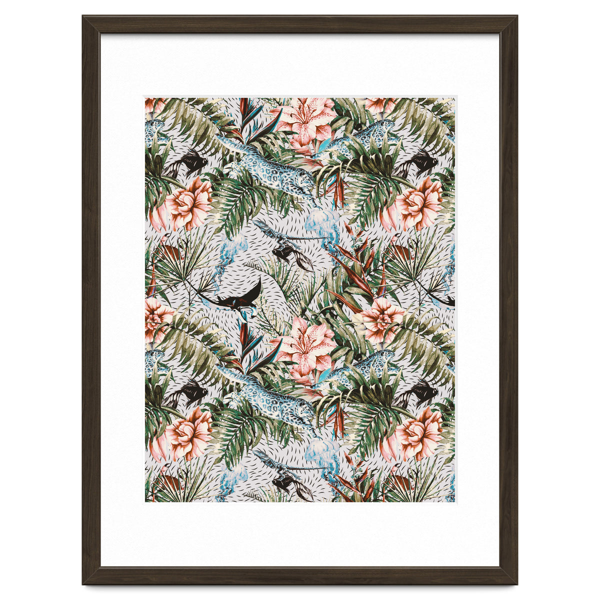 Paradisiacal flora and fauna