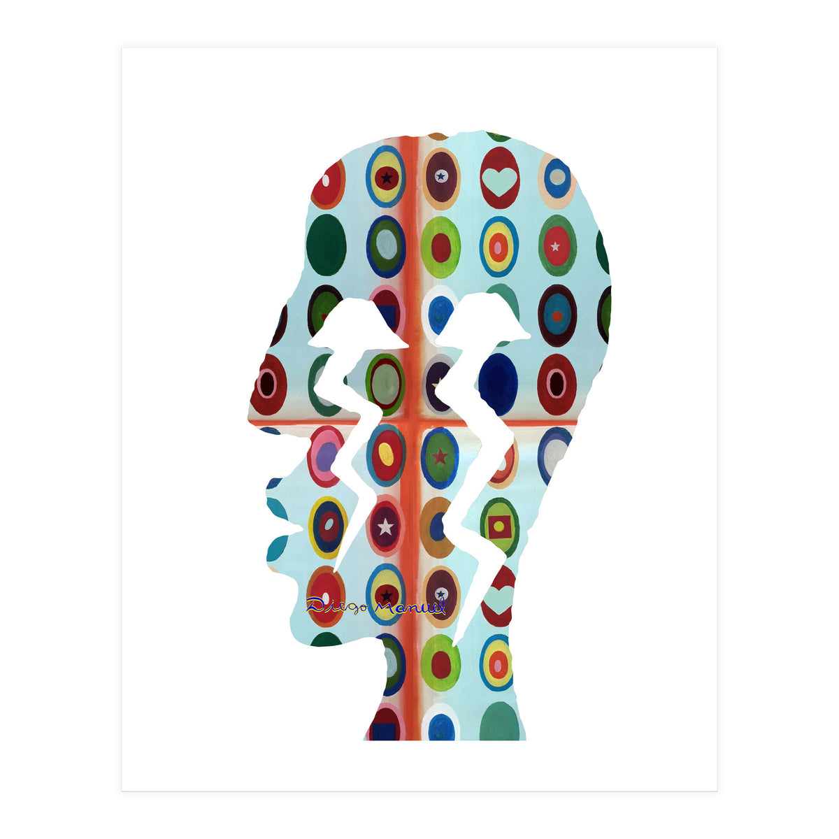 Perfil Con Rayos 9 (Print Only)