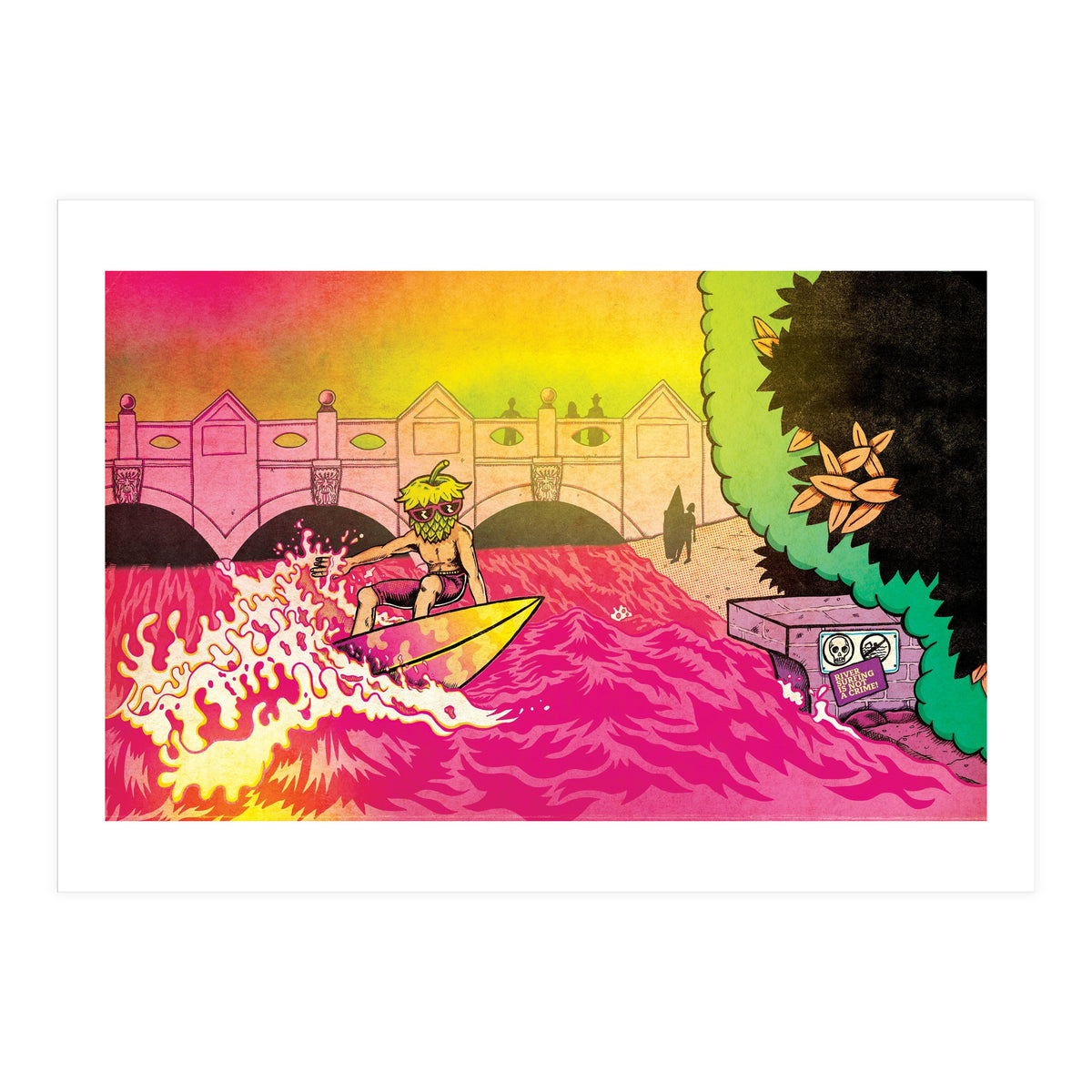 River Surfing is Not a Crime! - Hammerton Brewery - Korrekt Hefeweizen 5.1% ABV (Print Only)