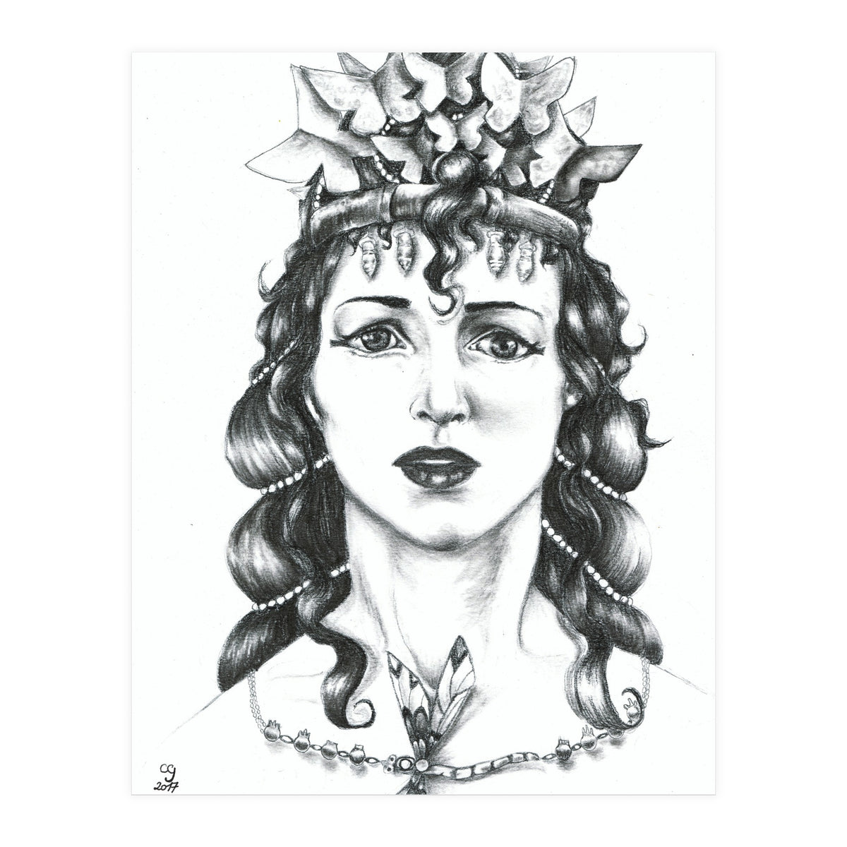 Butterfly Crowned Priestess (Print Only)