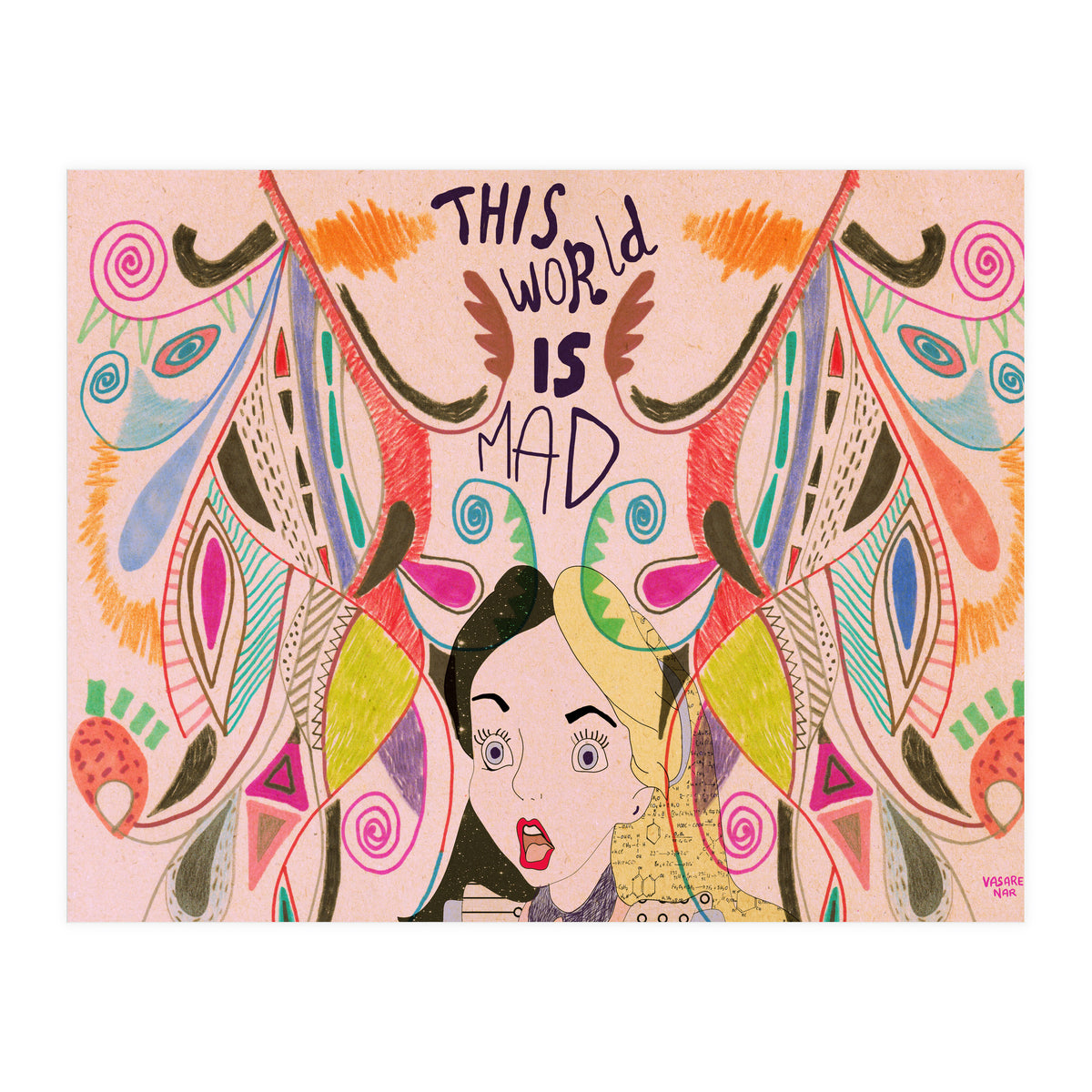 Alice In Wonderland illustration (Print Only)