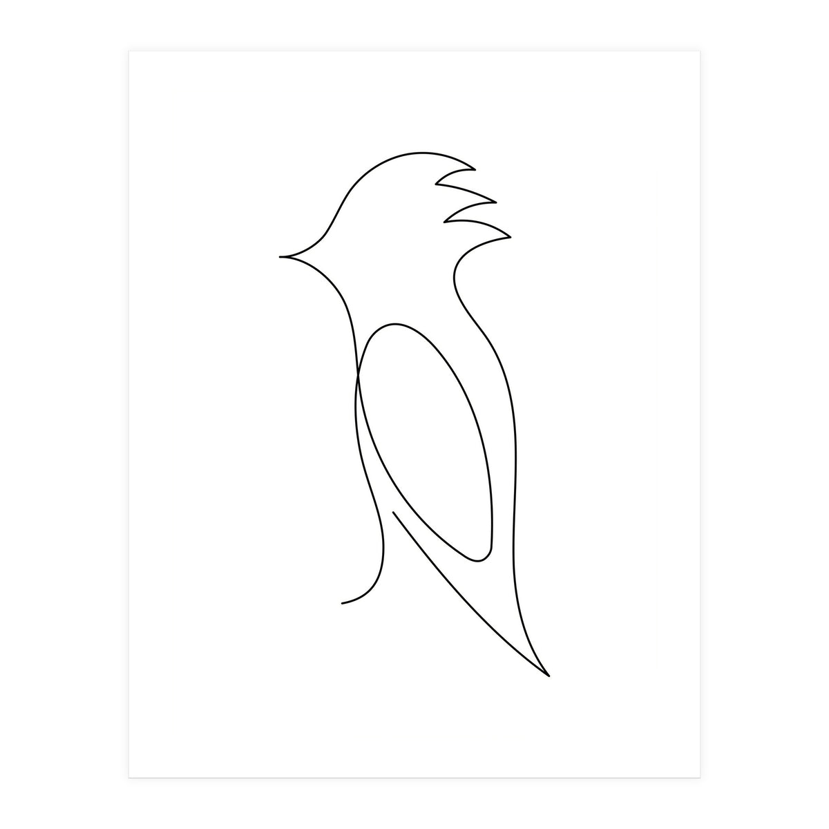 One Line Art Bird (Print Only)