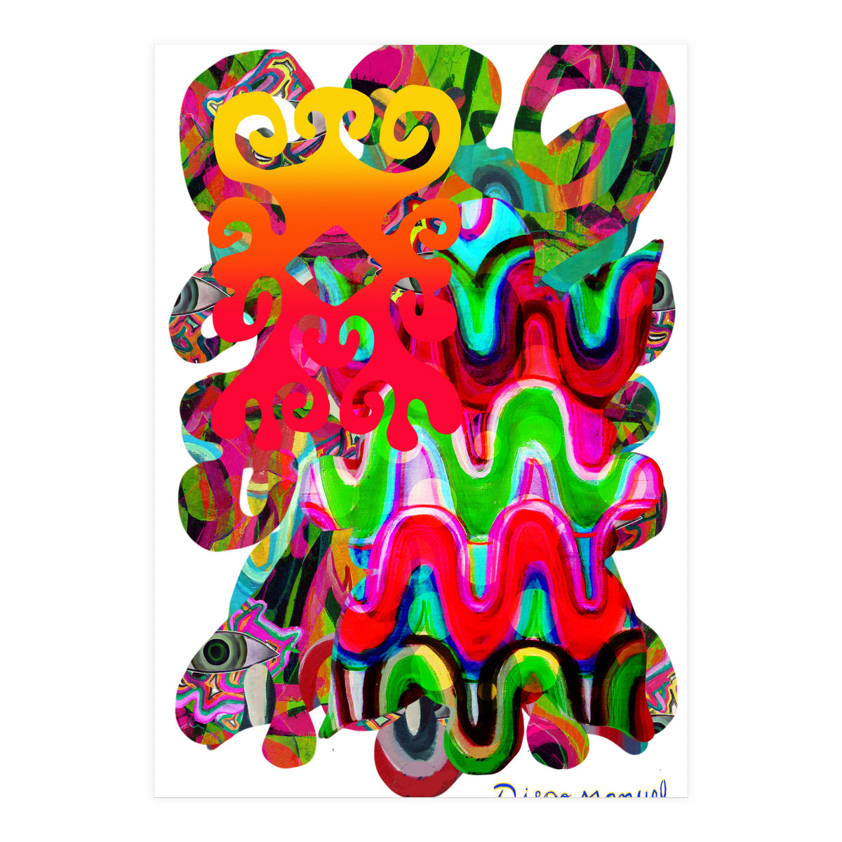 Pop Abstract Asimetrico 1 Copia (Print Only)