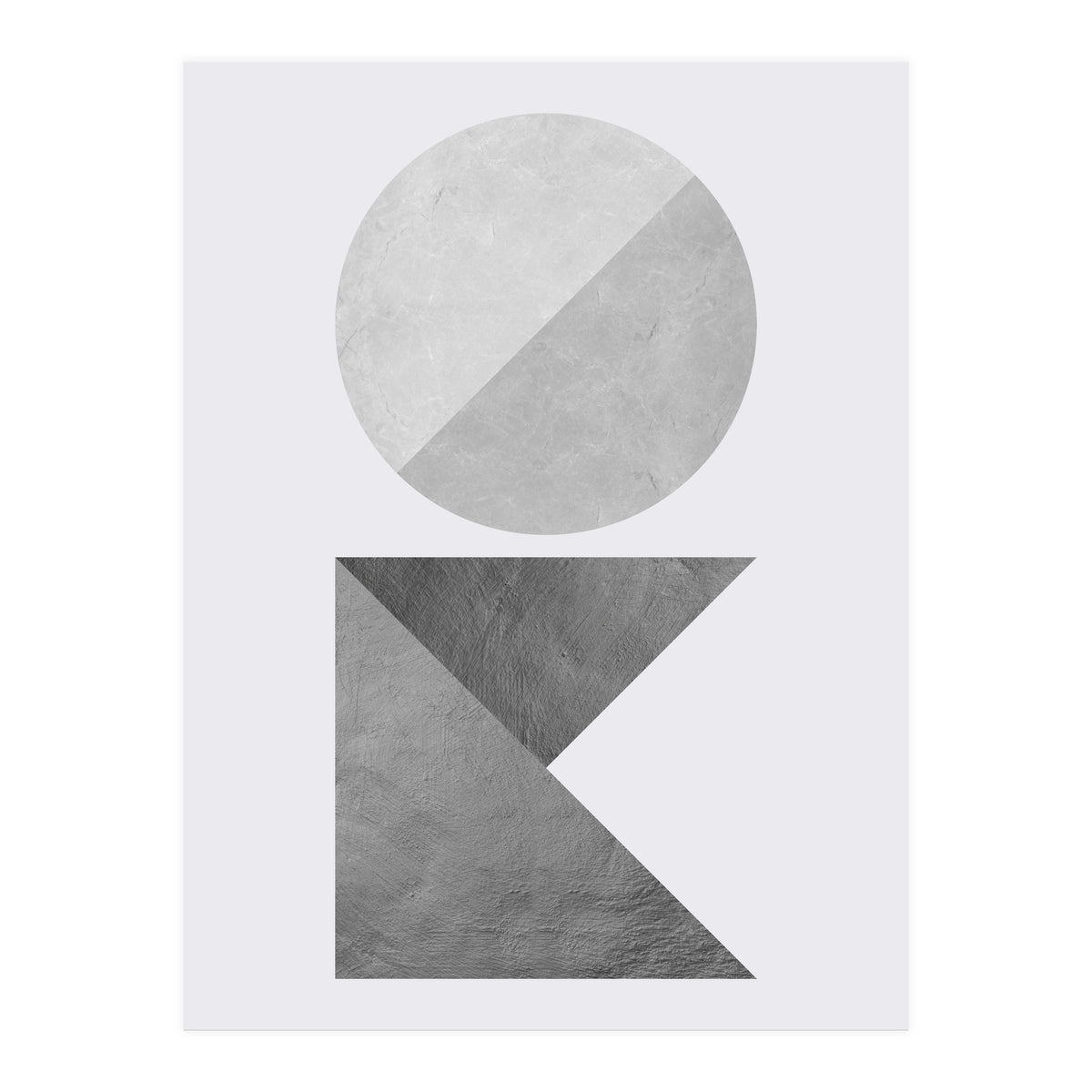 Marble and gold X (Print Only)