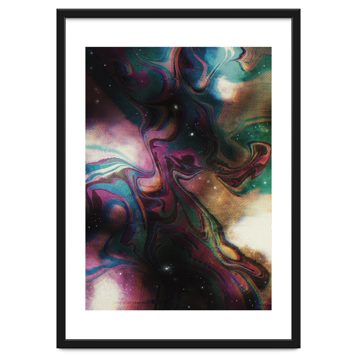 Retro Vintage Abstract Space