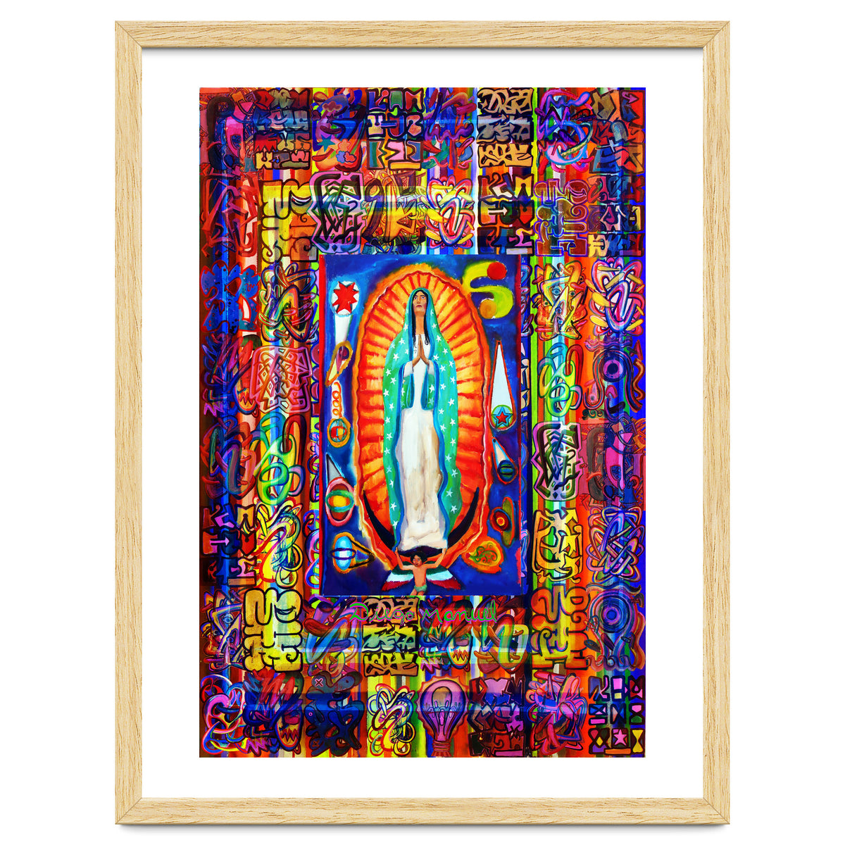 Graffiti Digital 2022 342 and Virgin of Guadalupe