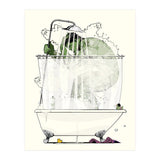 Hulk in the Shower, funny bathroom humour (Print Only) thumbnail