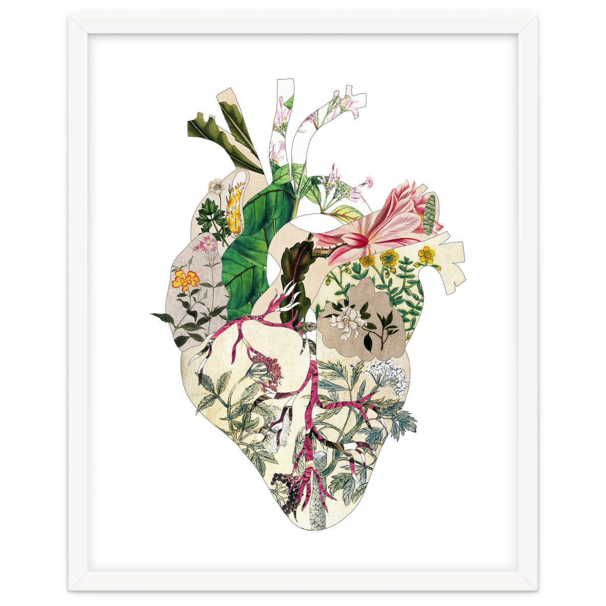 Vintage Botanical Heart
