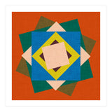 Kilim Floral Orange (Print Only) thumbnail