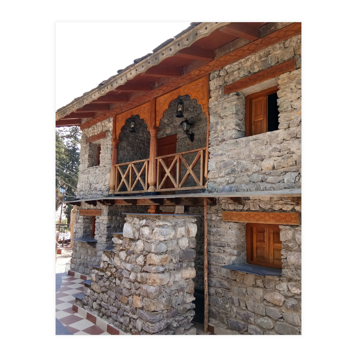 Architecture - Exposed Stone House (Print Only)