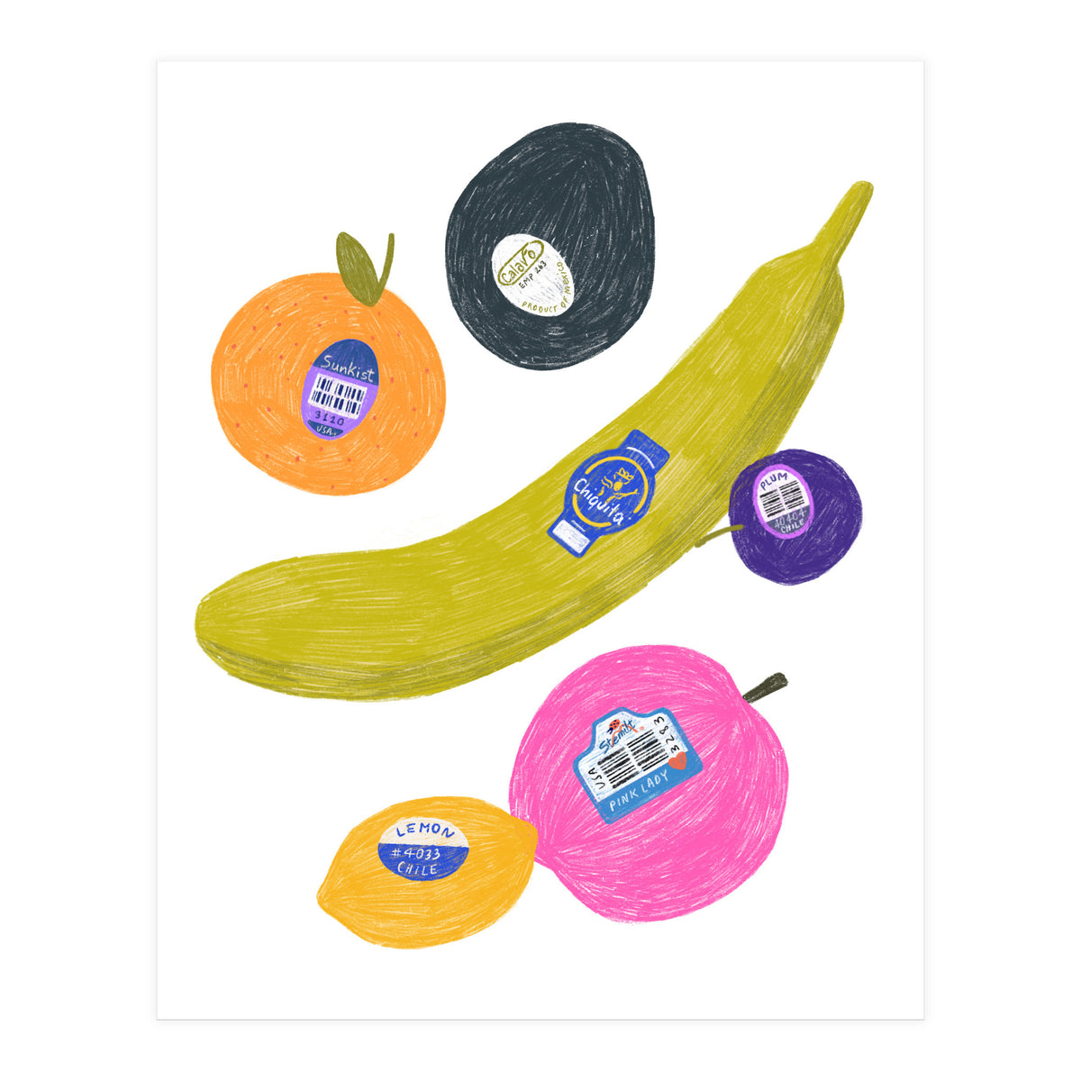 Fruit Stickers (Print Only)