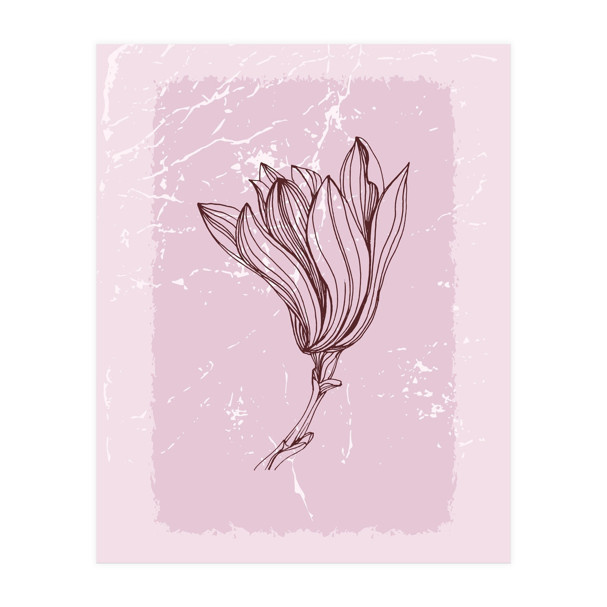 Magnolia Minimal Contemporary Botanical Floral (Print Only)