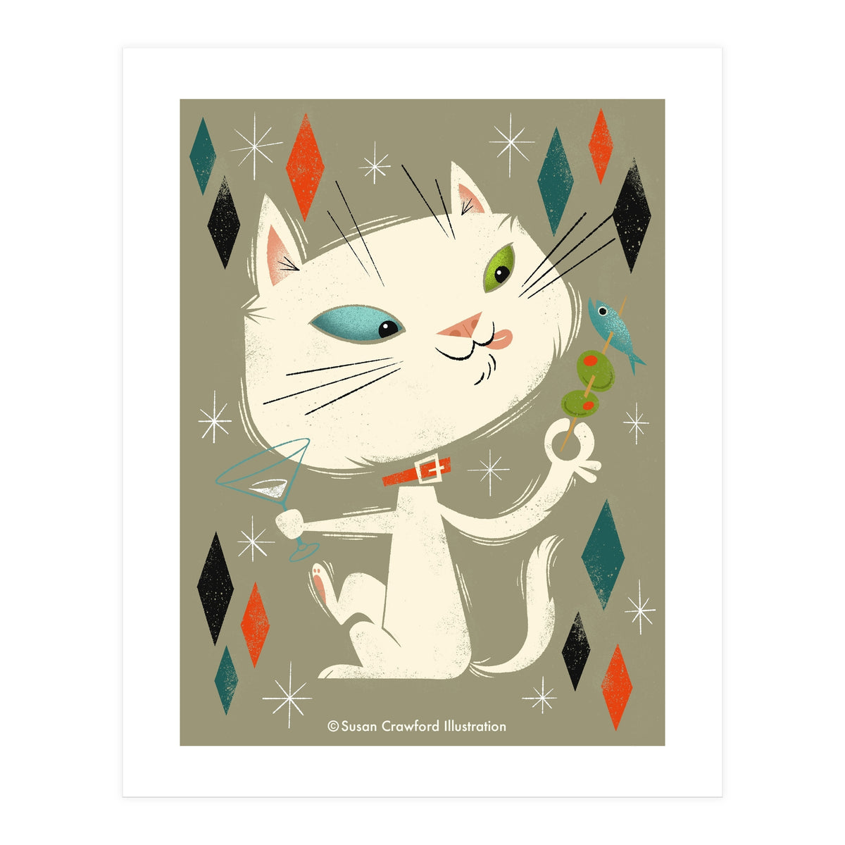 Cat A Tonic White (Print Only)