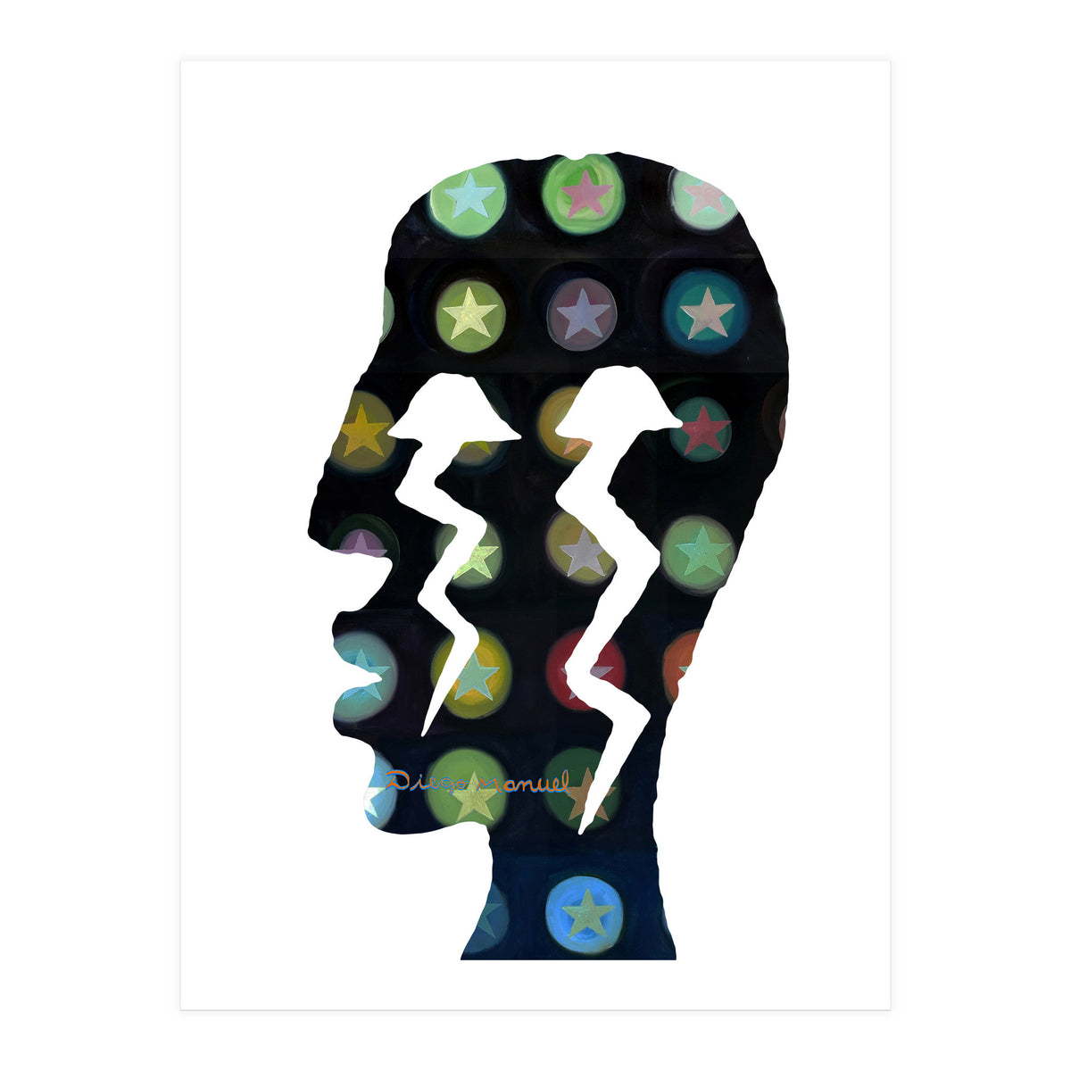 Perfil Con Rayos 13 (Print Only)