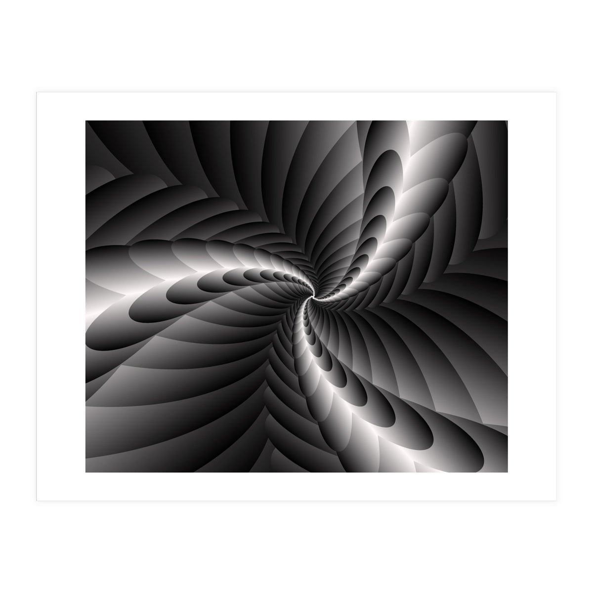 Black & White Fractal (Print Only)