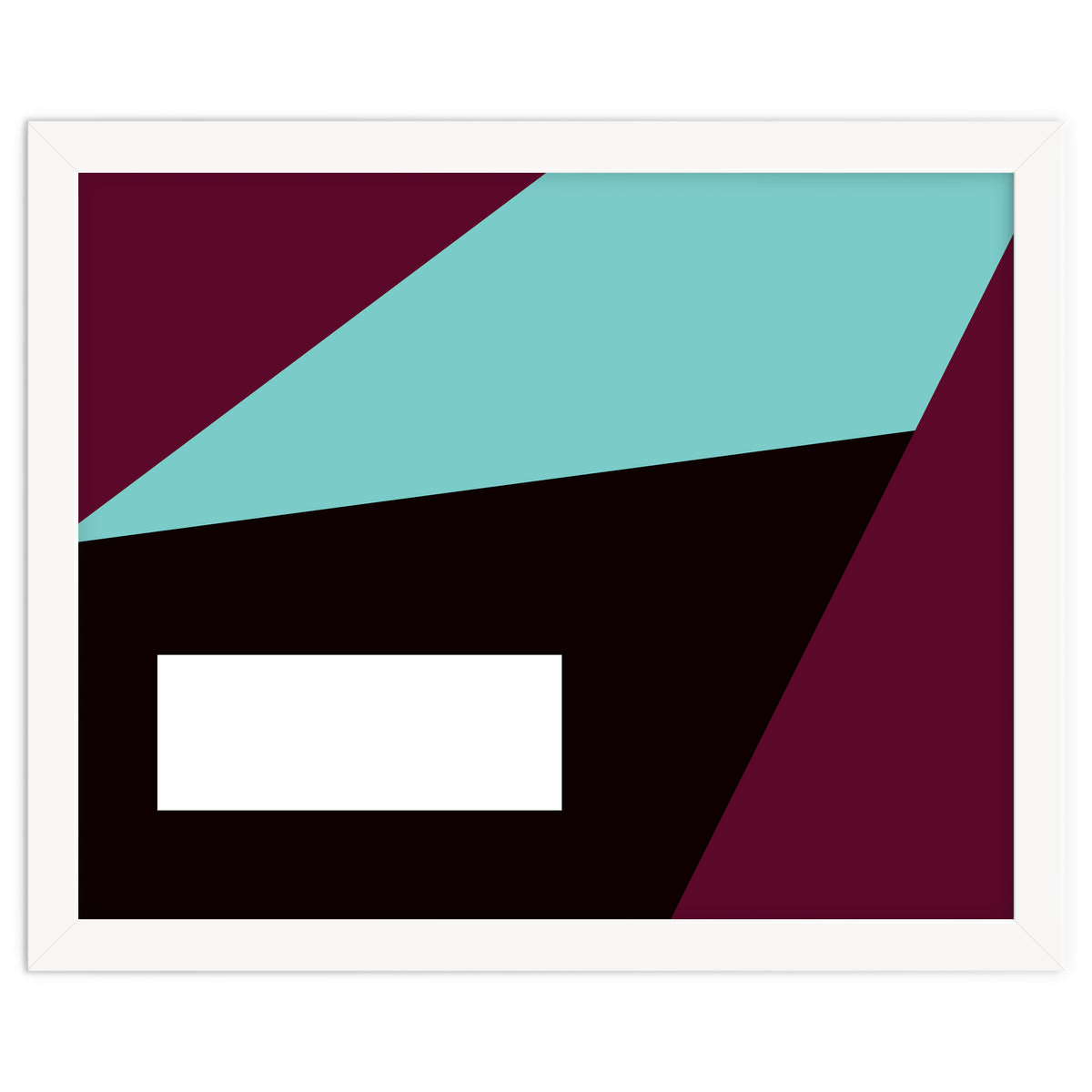 Geometric Shapes No. 84 - purple & turquoise