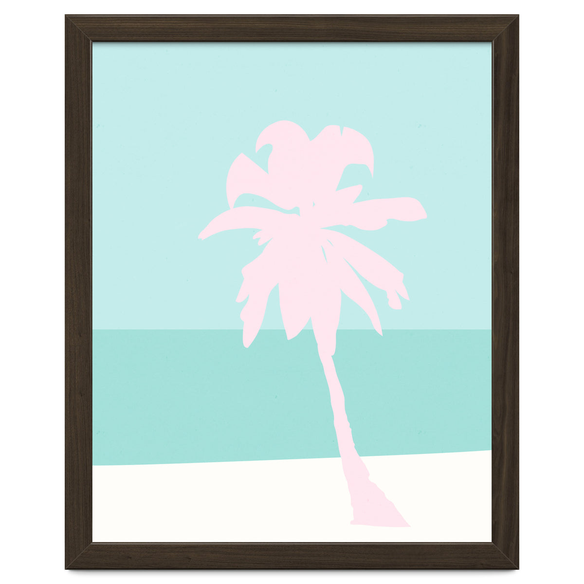 Minimal Palm Tree - Turquoise Coast