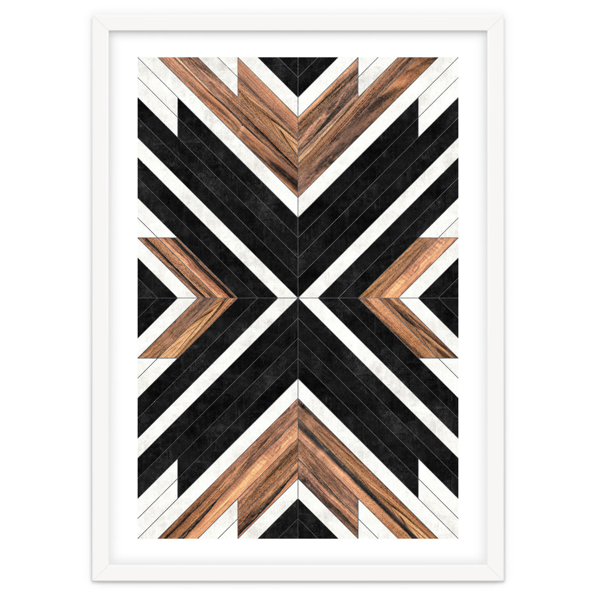 Urban Tribal Pattern No.1 - Concrete and Wood