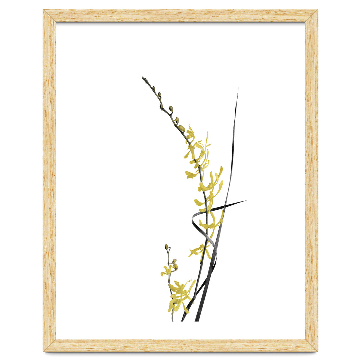 Flower Minimal Black And Gold 06