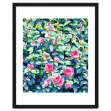 Winter Rose | Botanical Floral Garden | Boho Vintage Plants Meadow Roses Painting thumbnail