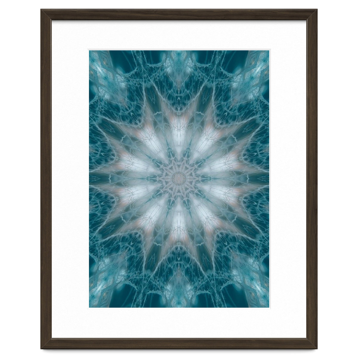 Mandala - Green, White, Rose