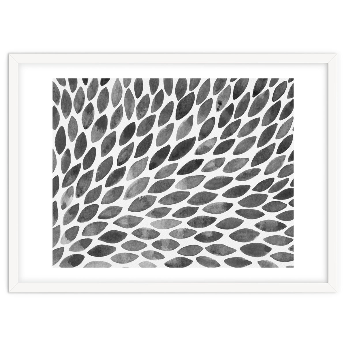 Black and white petal burst