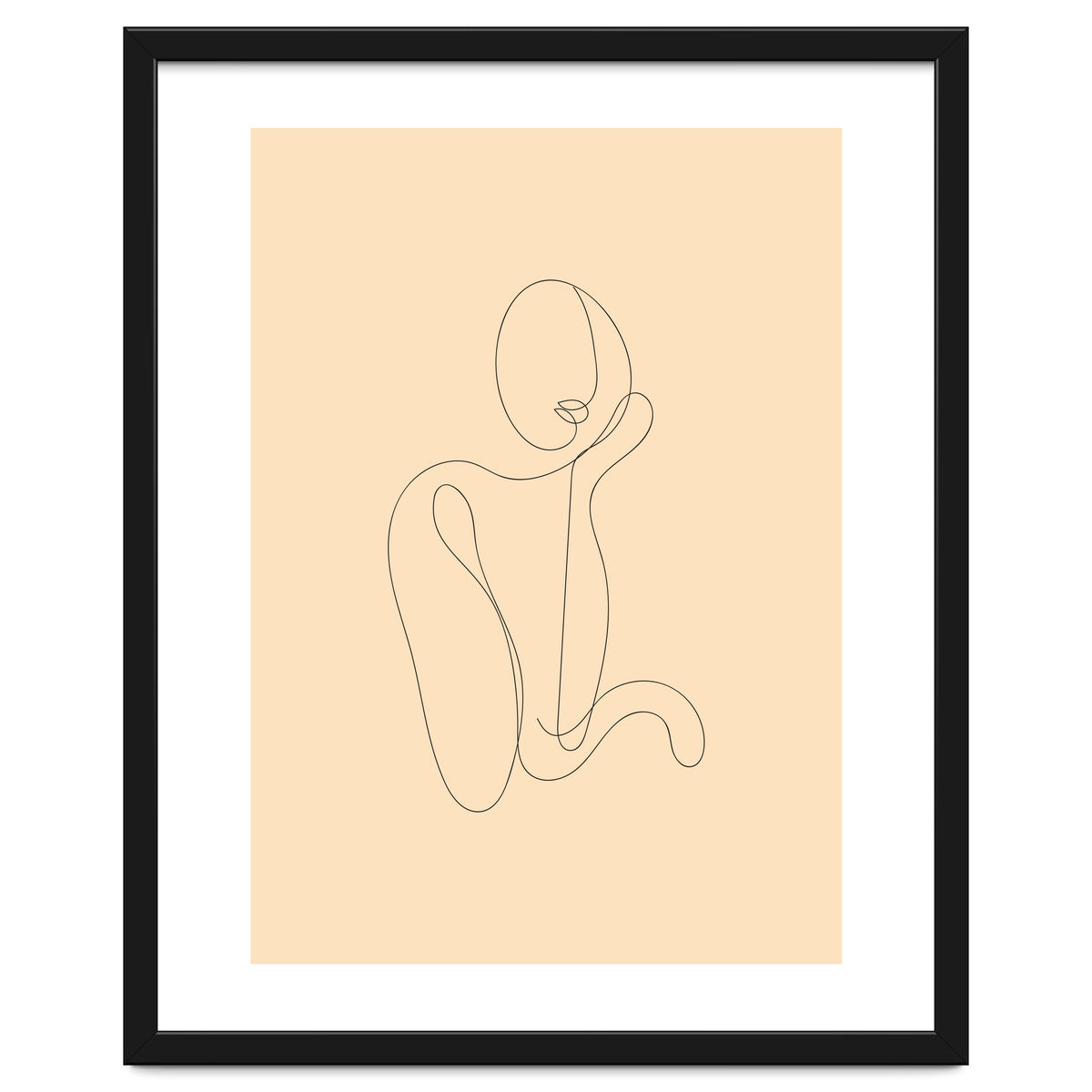 Female Line Art Drawing