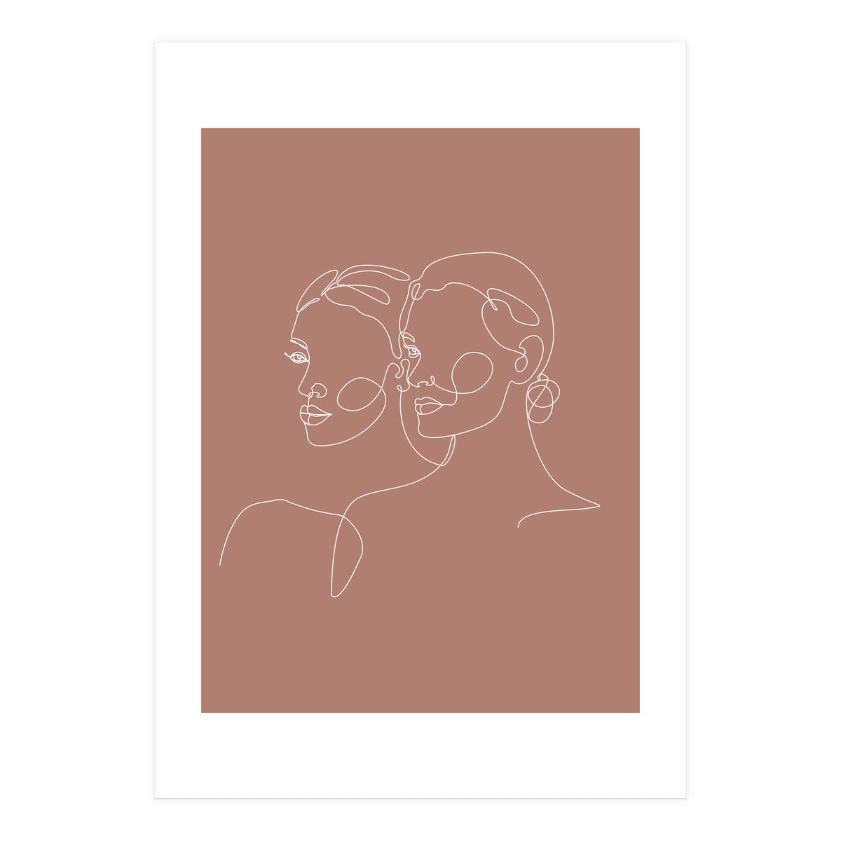 Double woman line-b (Print Only)