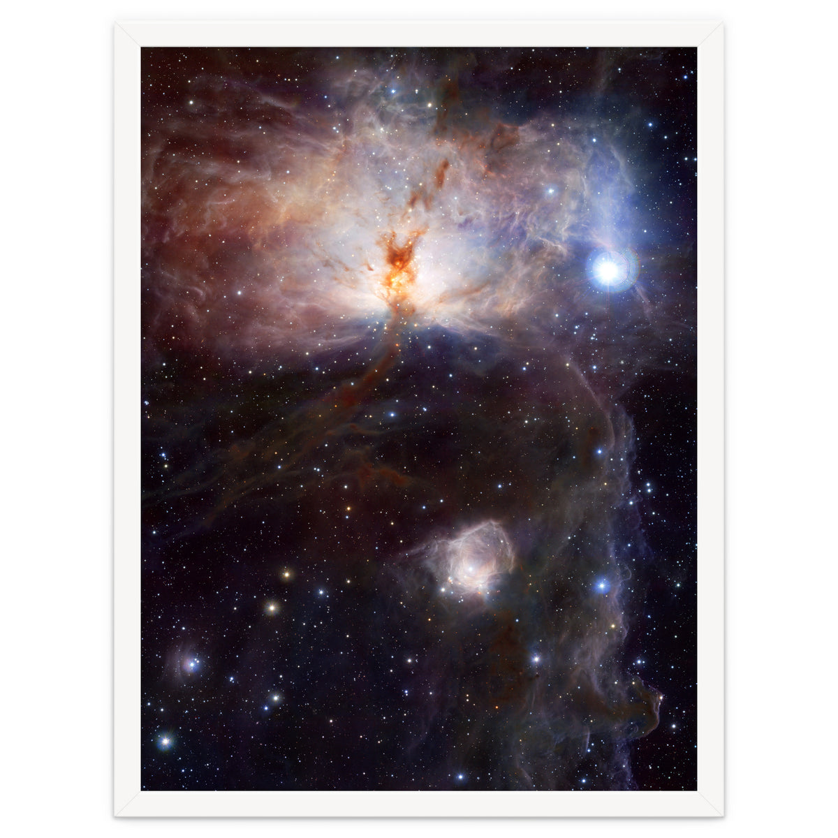 The Hidden Fires of the Flame Nebula