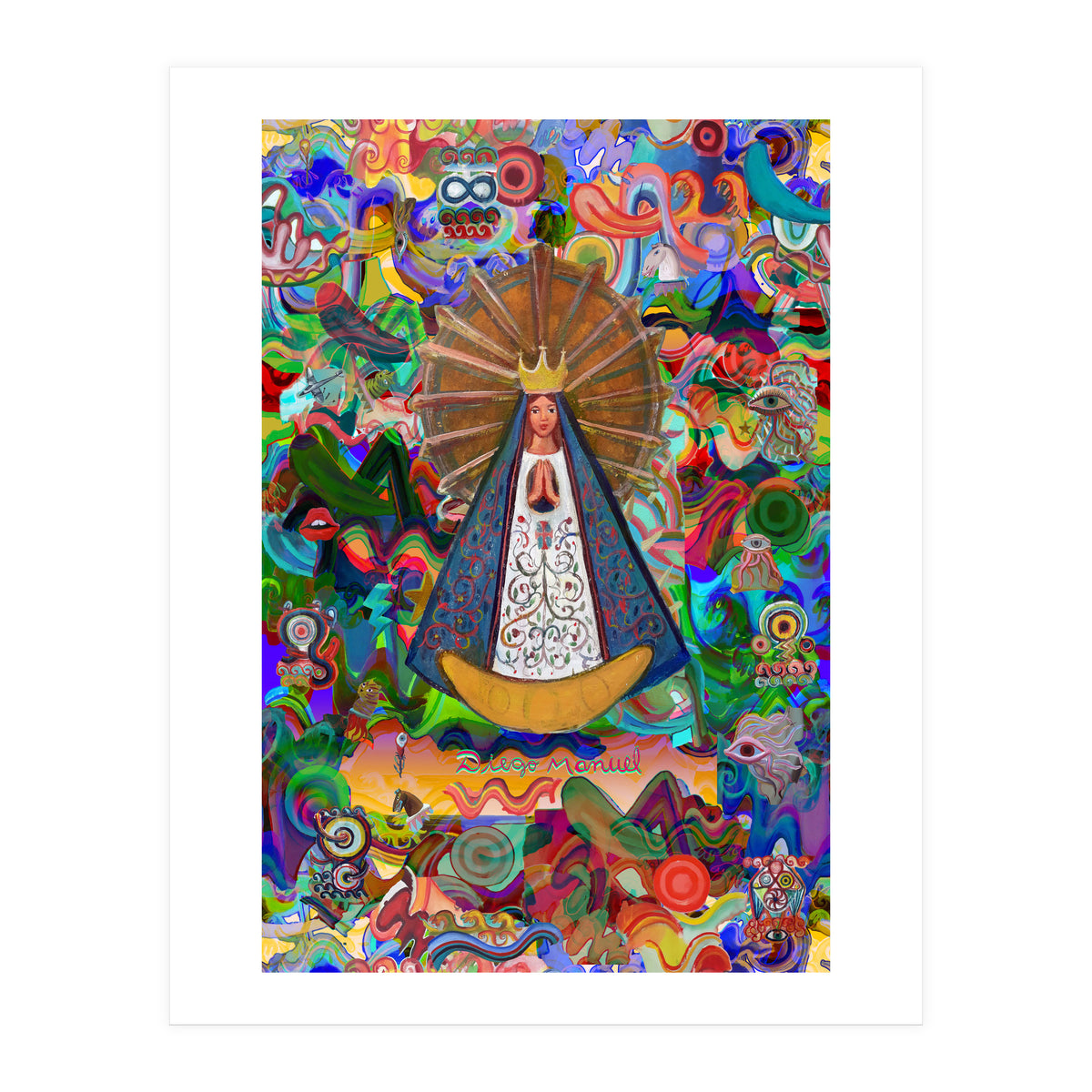 Virgen Y Graffiti 8 (Print Only)
