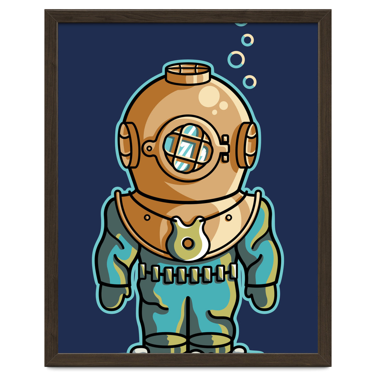 Cute Deep Sea Diver