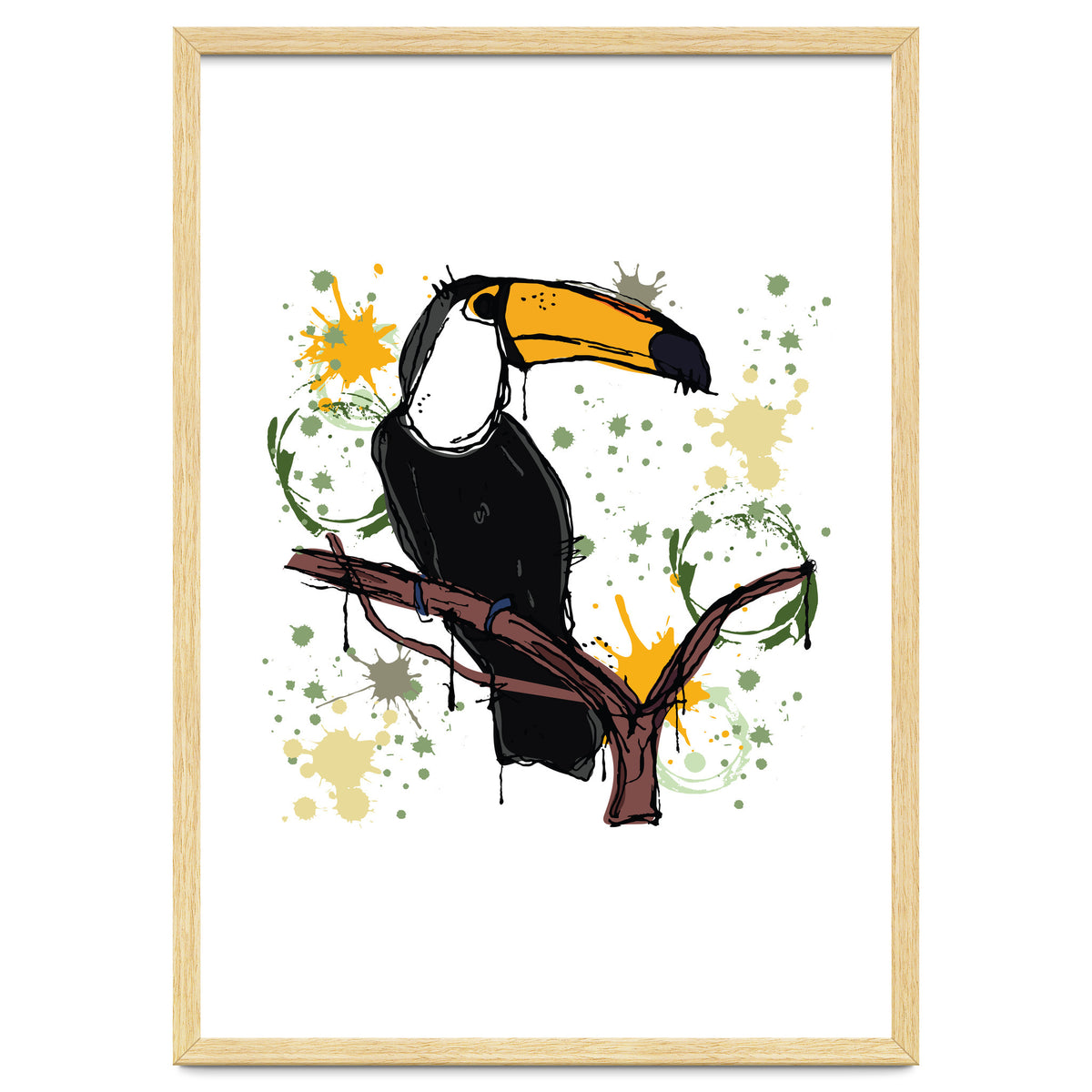 Toucan scribble sketch
