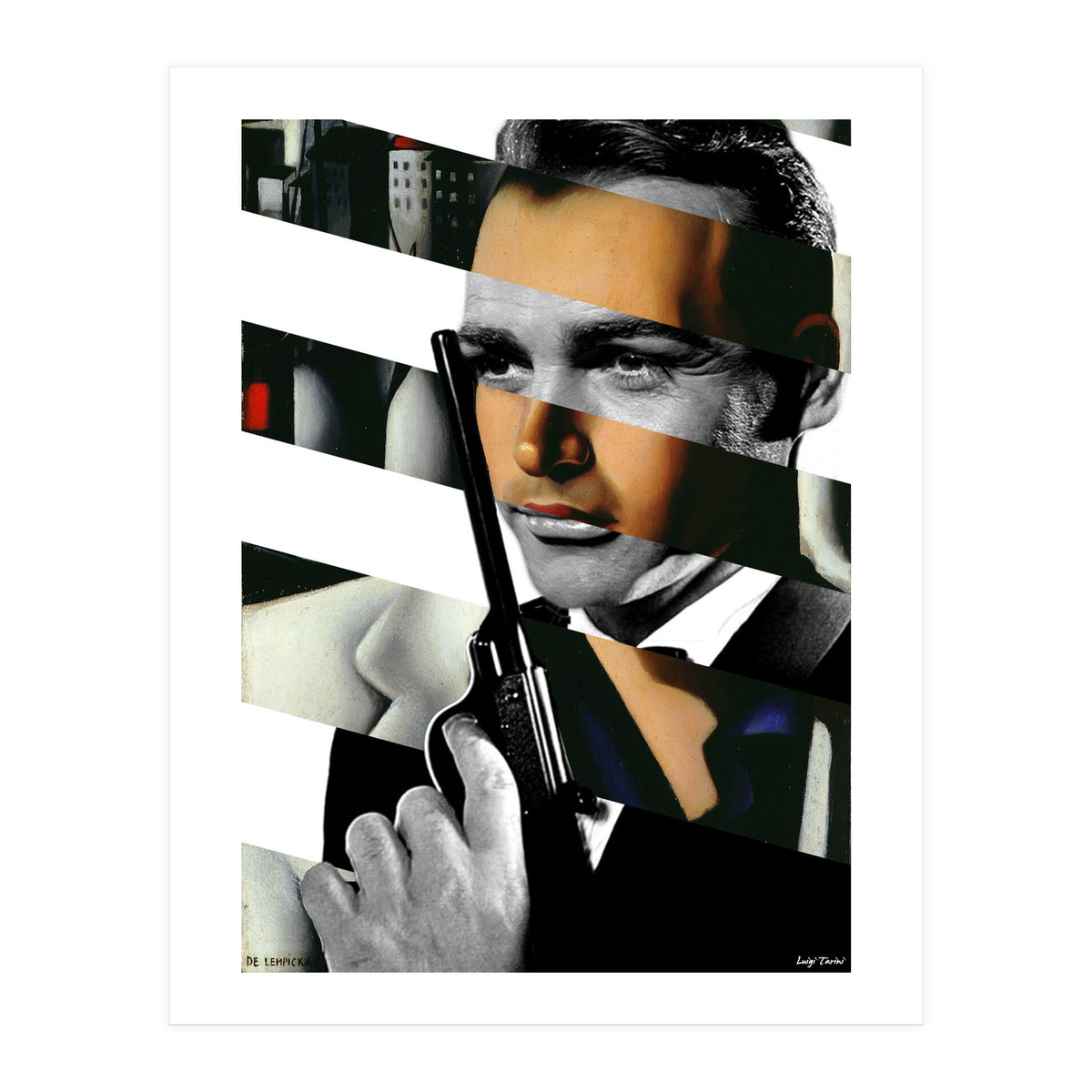 Tamara De Lempicka's Portrait Of Count Vettor Marcello & Sean Connery In James Bond With (Print Only)