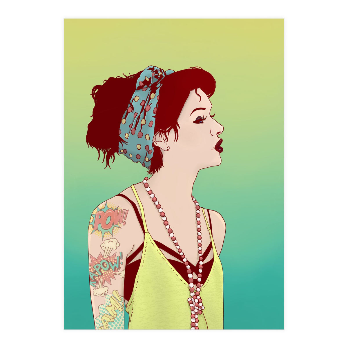 Pop Art Lady (Print Only)