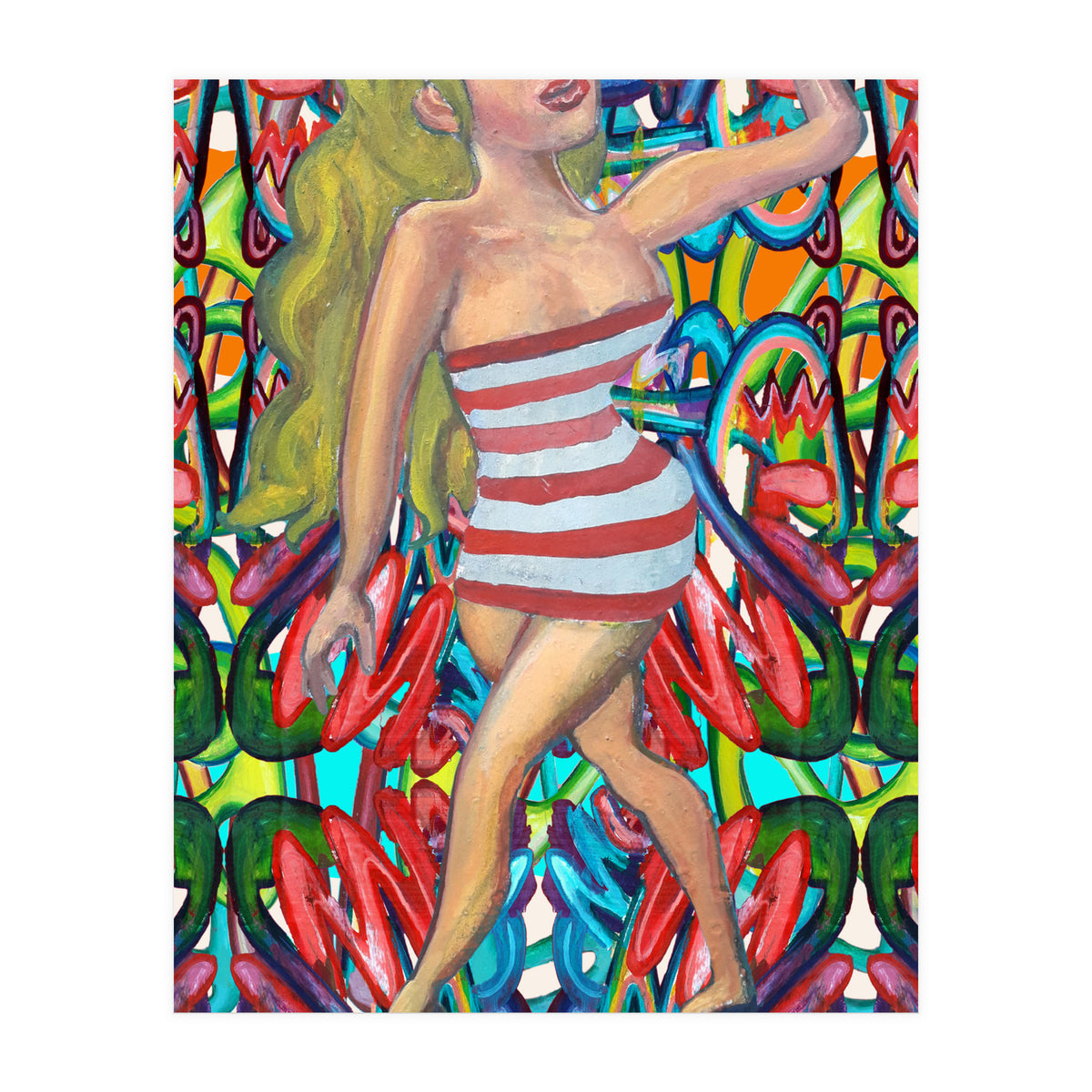 Chica Selfie (Print Only)