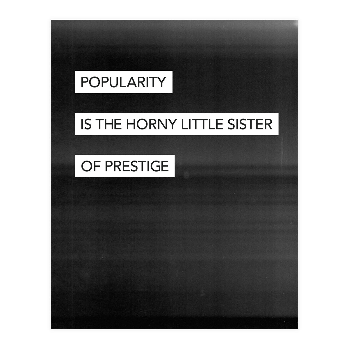 SISTER OF PRESTIGE (Print Only)