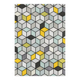 Colorful Concrete Cubes - Yellow, Blue, Grey (Print Only) thumbnail