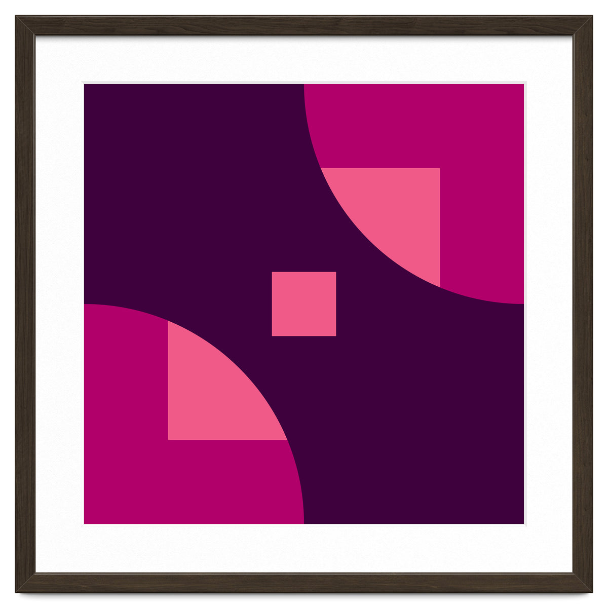 Geometric Shapes No. 1 - purple & pink squares