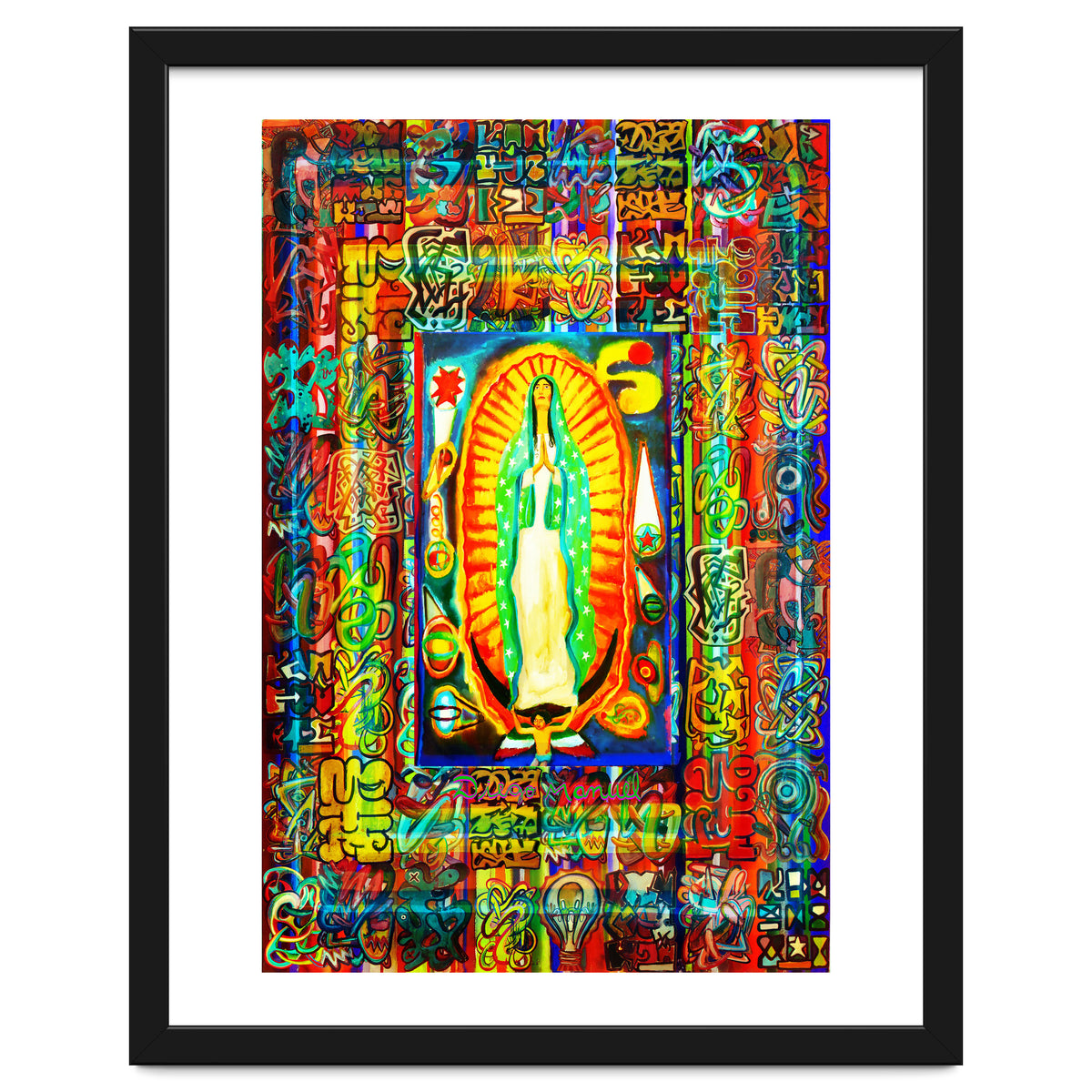 Graffiti Digital 2022 334 and Virgin of Guadalupe