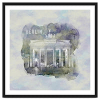 BERLIN Brandenburg Gate | watercolor