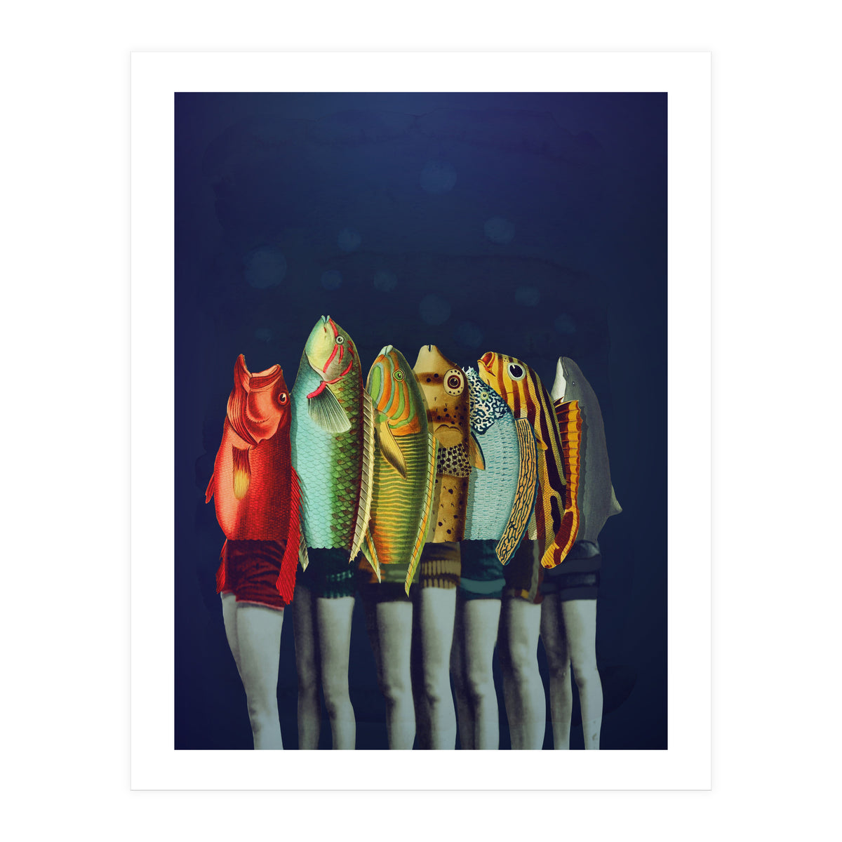 A Gaggle Of Reverse Mermaids (Print Only)