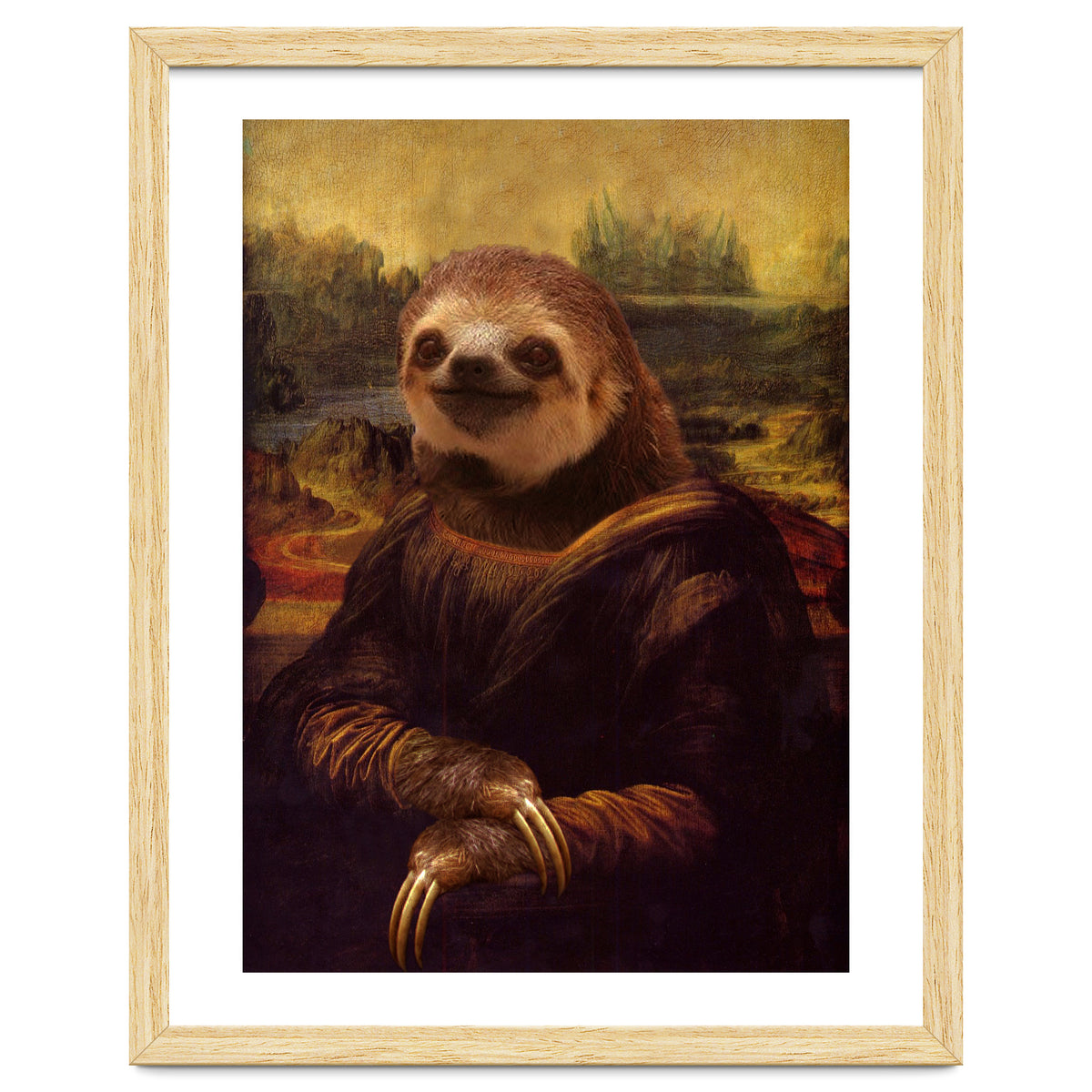 Sloth Mona Lisa